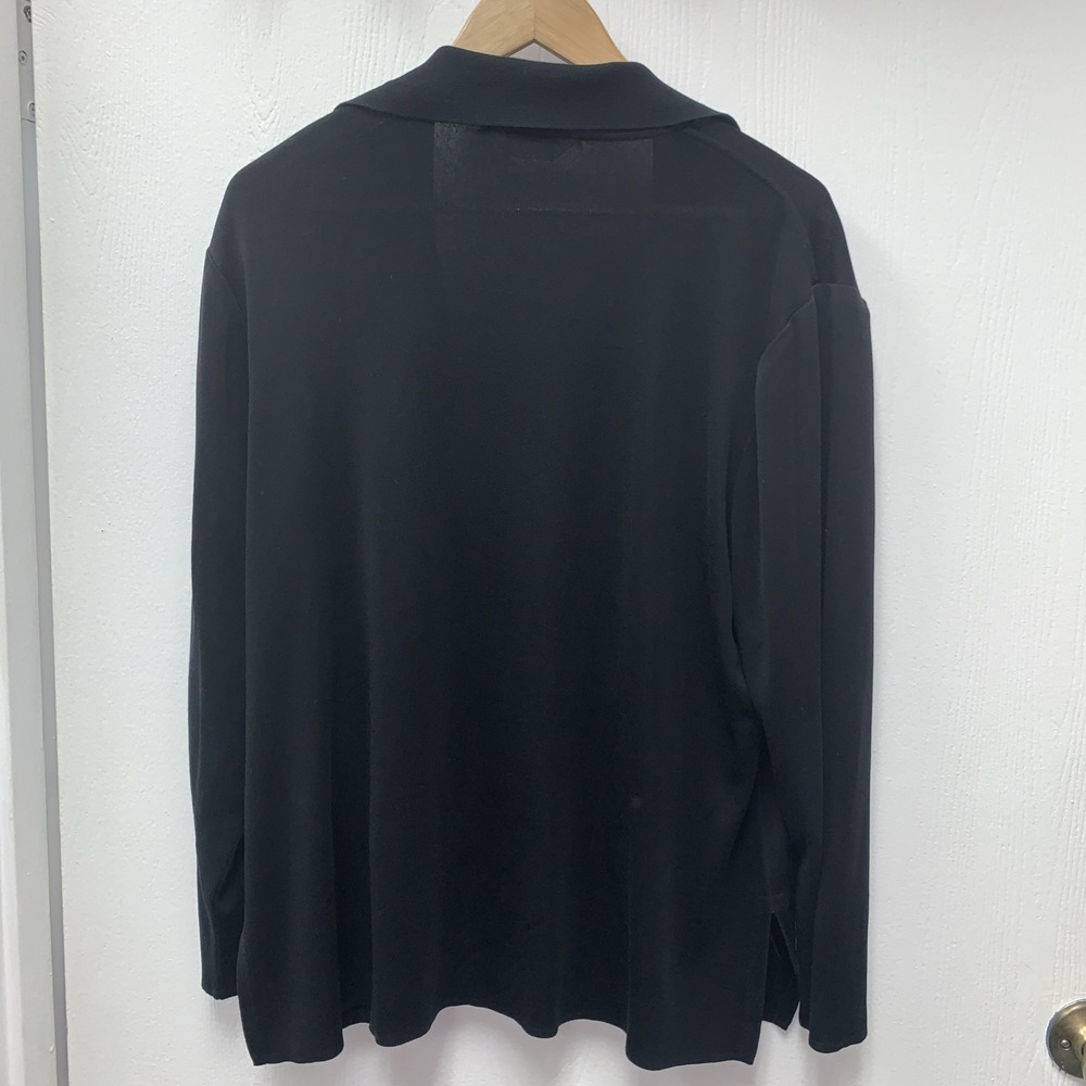 Exclusively Misook Cardigan Womens 1X Open Front Sweater Tunic Office - Picture 2 of 6